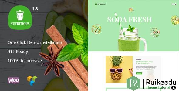 Nutritious - 有机食品饮料WooCommerce主题