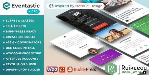 Eventastic - 活动和类的多用途主题