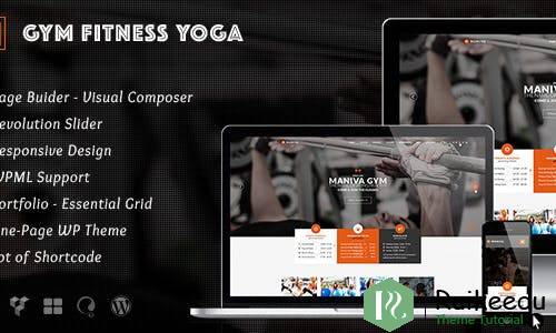 Gym Fitness Yoga Maniva WordPress主题