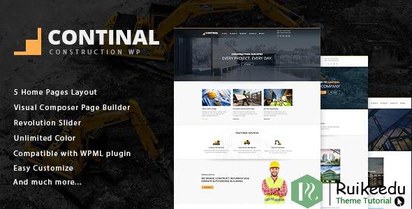 Continal - 建筑与商业WordPress主题