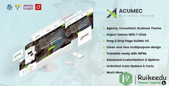 Acumec - 商业多用途WordPress主题