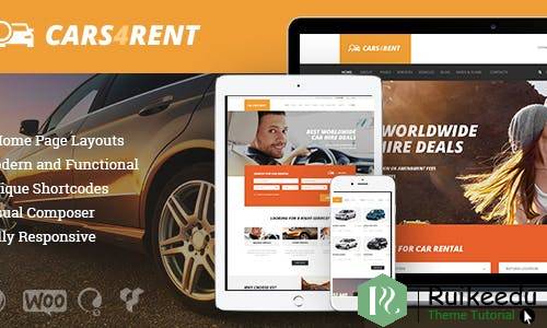Cars4Rent- 汽车租赁和出租车服务主题