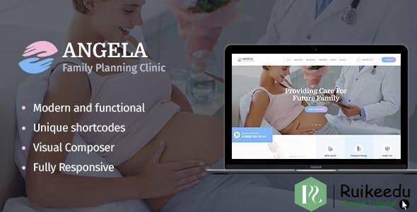 Angela - 计划生育诊所WordPress主题