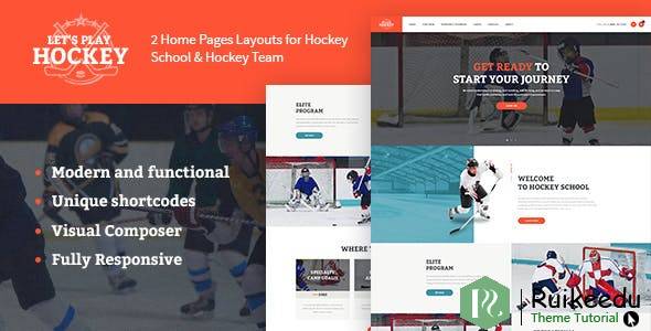 Let's Play - 曲棍球学校和体育WordPress主题