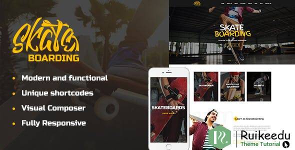 skateboarding - 社区和商店WordPress主题