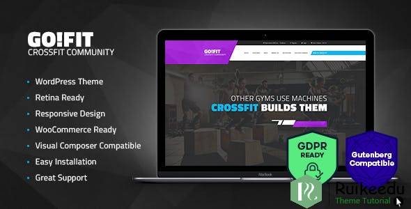 GoFit! - 健身,健身房和Crossfit WordPress主题