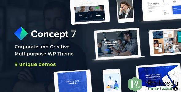 Concept Seven - 响应式多用途WordPress主题