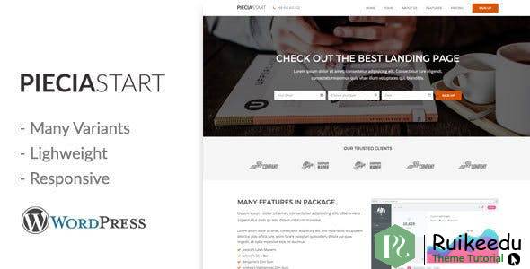 Piecia - 单页WordPress登陆页面