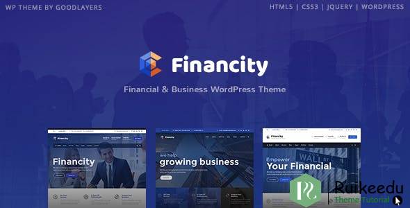 Financity - 商业/金融/金融WordPress主题