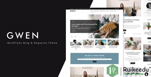 Gwen - 创意个人WordPress博客主题