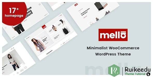Mella - 极简主义的Ajax WooCommerce WordPress主题