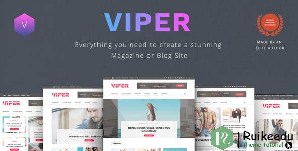 Viper - 多用途报纸/新闻/杂志/博客WordPress主题