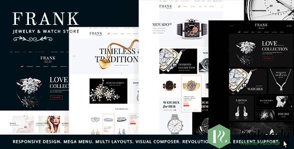 Frank - 珠宝和手表在线商店WordPress主题