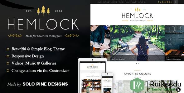 Hemlock - 响应式WordPress博客主题