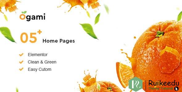 Ogami -有机商店和面包店WordPress主题