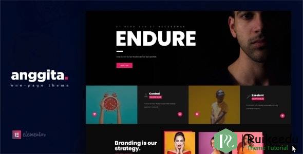 Anggita - 单页组合主题