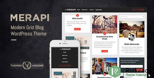 Merapi - 现代网格博客主题