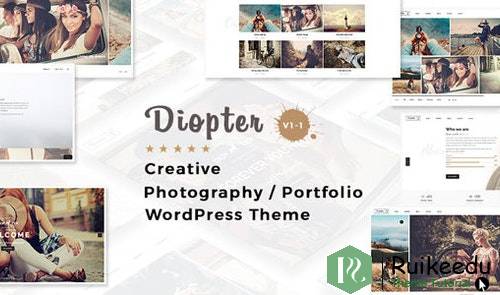 Diopter - 创意响应摄影/组合WordPress主题