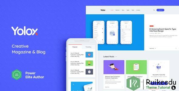 Yolox - 适用于商业和初创公司的现代WordPress博客主题