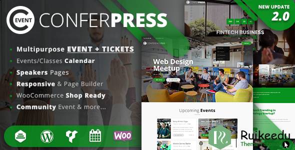 ConferPress - 多用途活动门票WordPress主题
