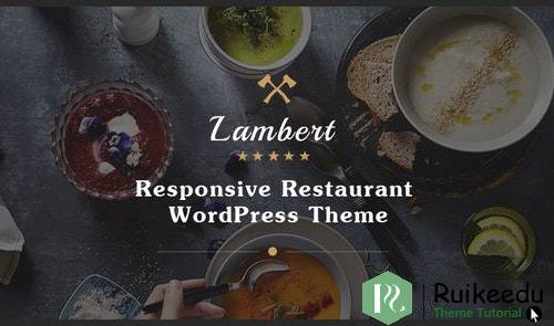 Lambert - 餐厅/咖啡厅/酒吧WordPress主题