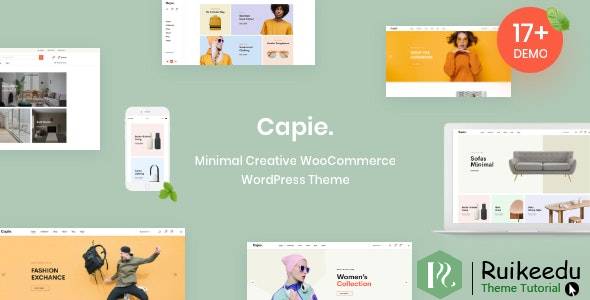 Capie- 最小的创意WooCommerce WordPress主题