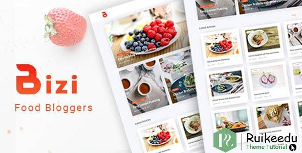 Bizi - 食品博主的WordPress主题