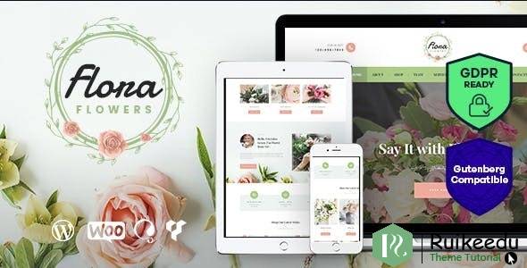 Flora-鲜花精品店和花店WordPress主题
