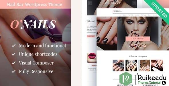 O'Nails -指甲油和美容沙龙健康WordPress主题