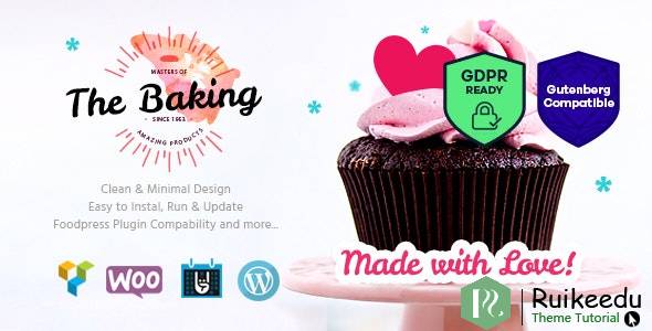 Bakery / Cake Shop / Cafe WordPress主题