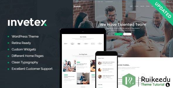 Invetex-商业咨询和投资WordPress主题