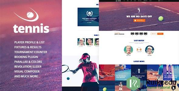 Tennis 体育俱乐部和活动WordPress主题