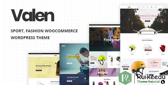 Valen -体育,时尚WooCommerce WordPress主题