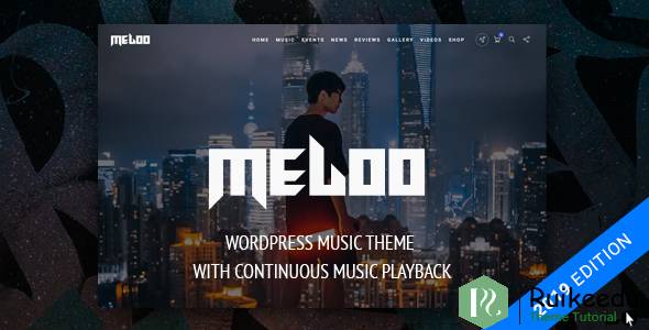 Meloo WordPress的音乐制作人,DJ和活动主题