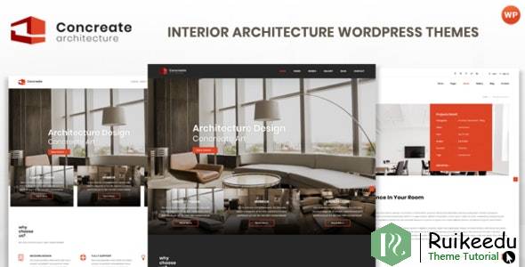 Concreate-室内建筑交互式WordPress主题