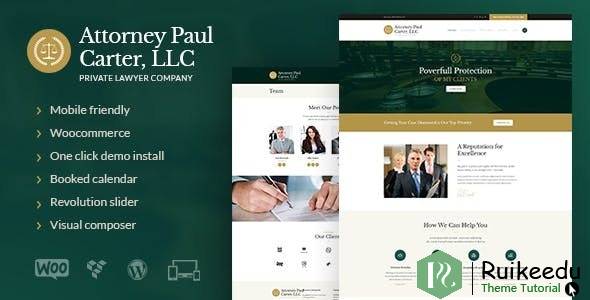 The Law-经典法律顾问和律师WordPress主题
