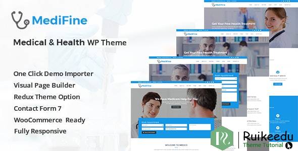 MediFine-健康和医疗WordPress主题
