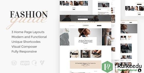 Fashion Guide-在线杂志和生活方式博客WordPress主题