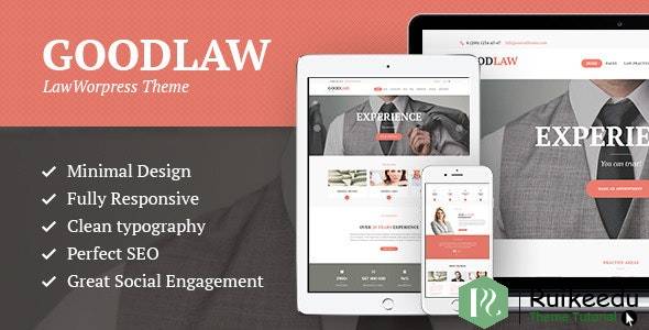 GoodLaw-律师和法律顾问律师WordPress主题