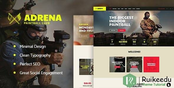 Adrena-Airsoft Club&Paintball WordPress主题