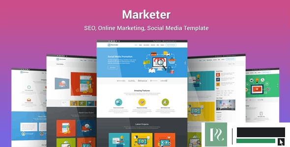 Marketer -SEO,在线营销,社交媒体WordPress主题