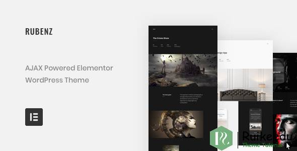 Rubenz –创意组合AJAX WordPress主题
